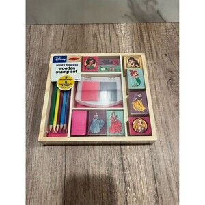 Melissa & Doug Disney Princess Wooden Stamp Set - NEW SEALED